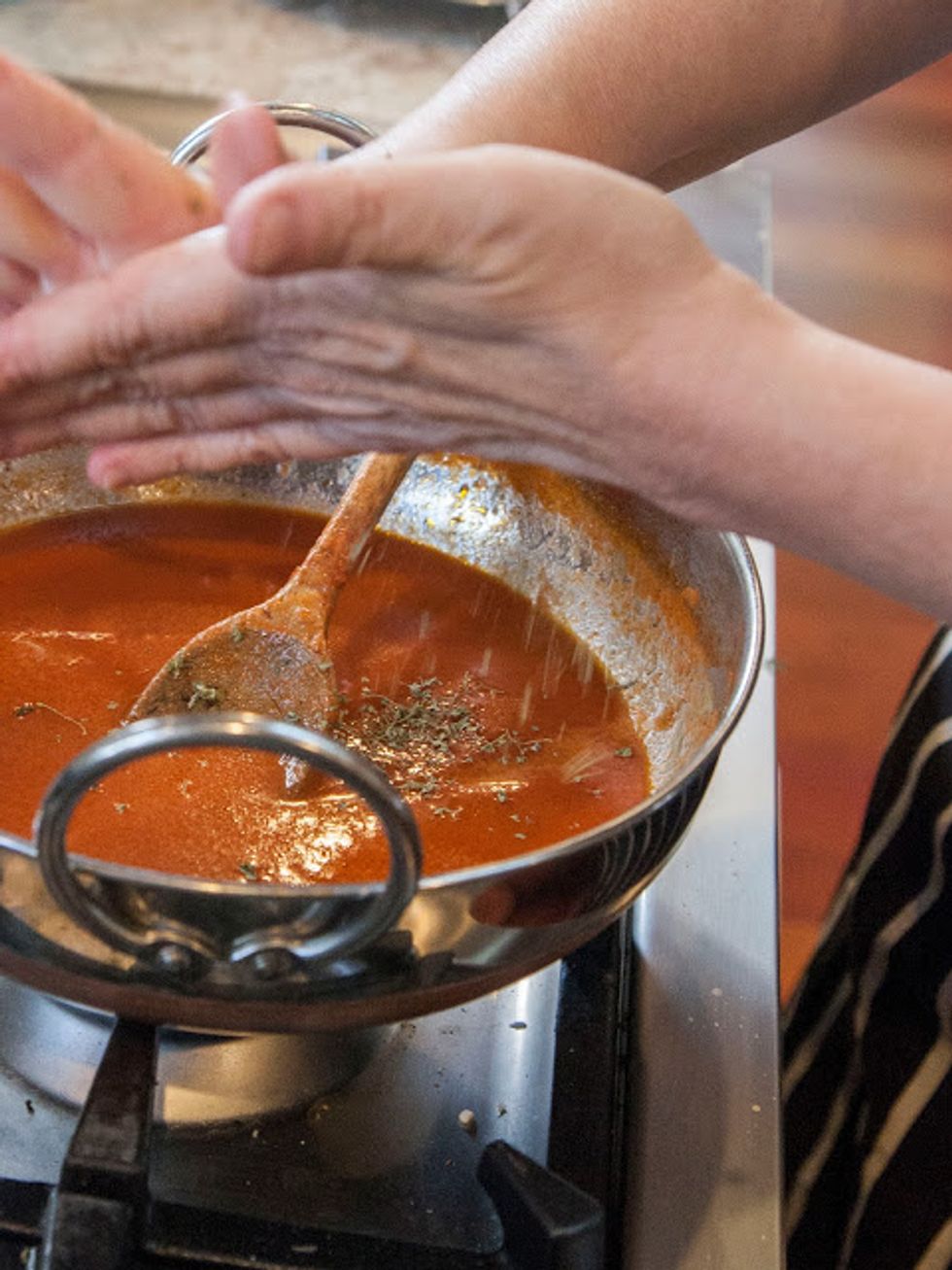 ..the dried fenugreek leaves (methi)...