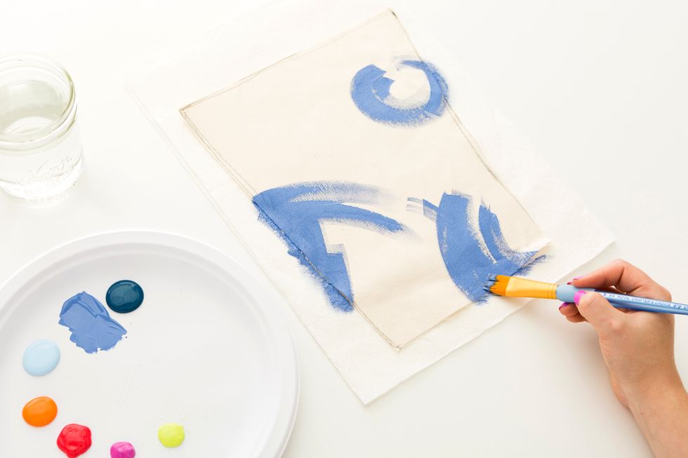 The EASIEST way to add instant color and life to something is with an abstract brush stroke pattern like this one.