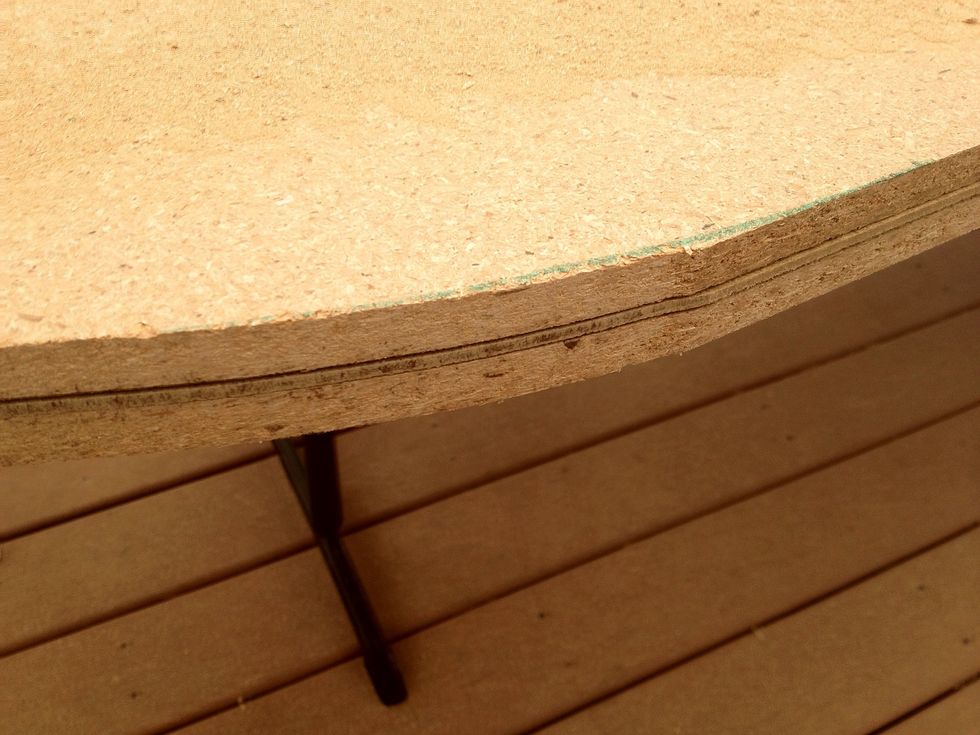 The edges can be rough. Just sand them with a sander. They don't have to be perfect because it's upholstered, but you do want them smooth.