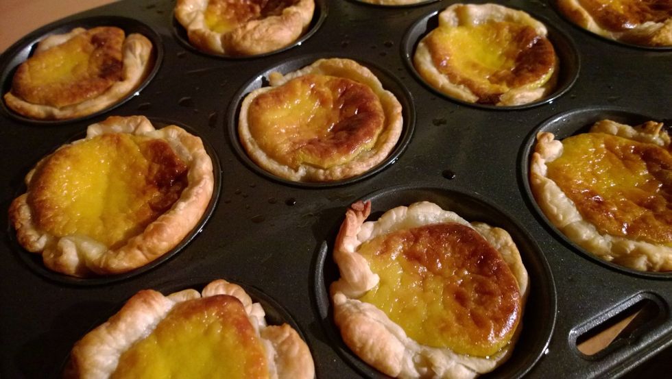 The egg does fall back down, this is meant to happen. If you want them to stay big like a mushroom, you'll need to add corn flour and beat the egg slowly. Too complicated! These are just as delicious