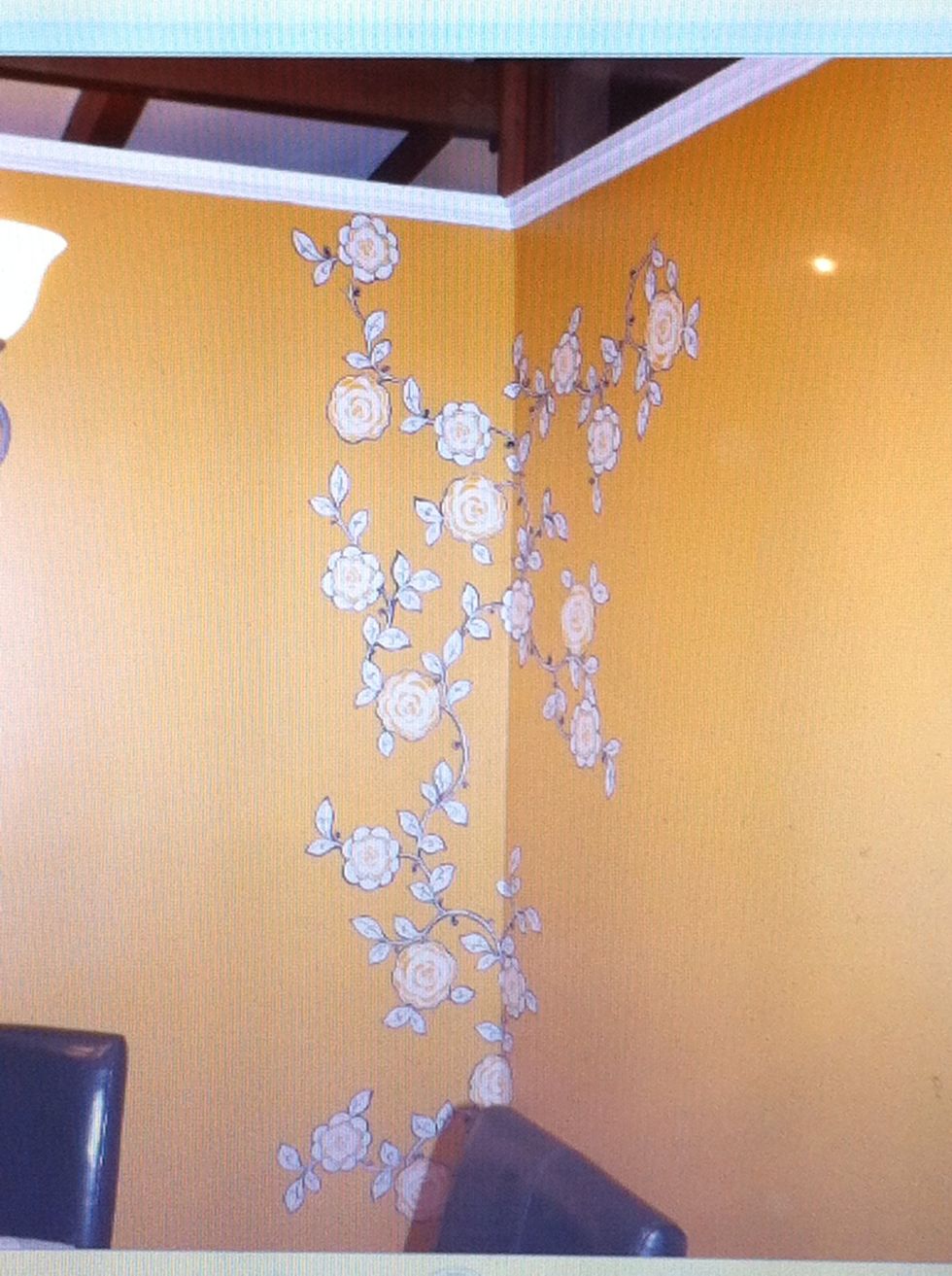 The end result! Looks beautiful with no mess and isn't permanent!