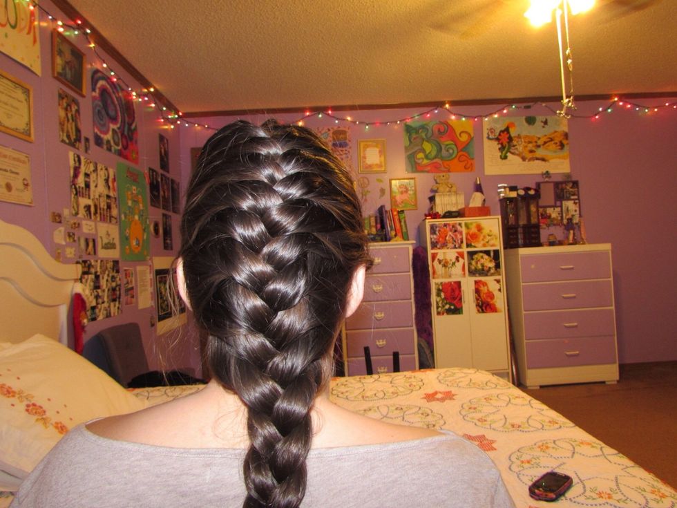 The end result of the 4th braid.