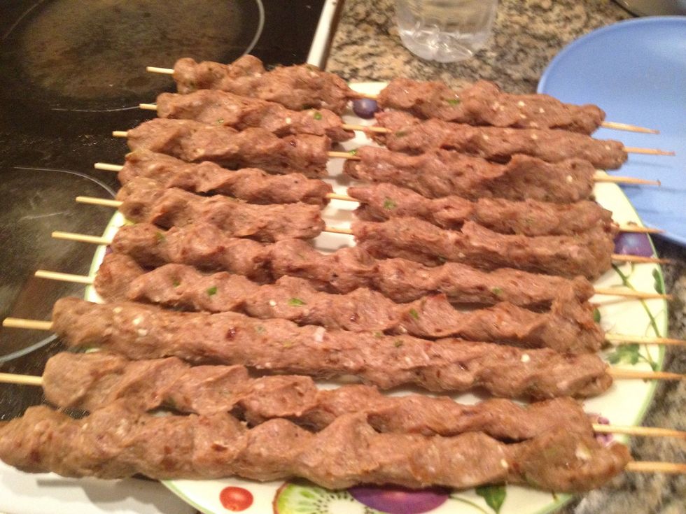 The entire mixture gives this quantity of kebabs! Hope you enjoy it as much as I do!