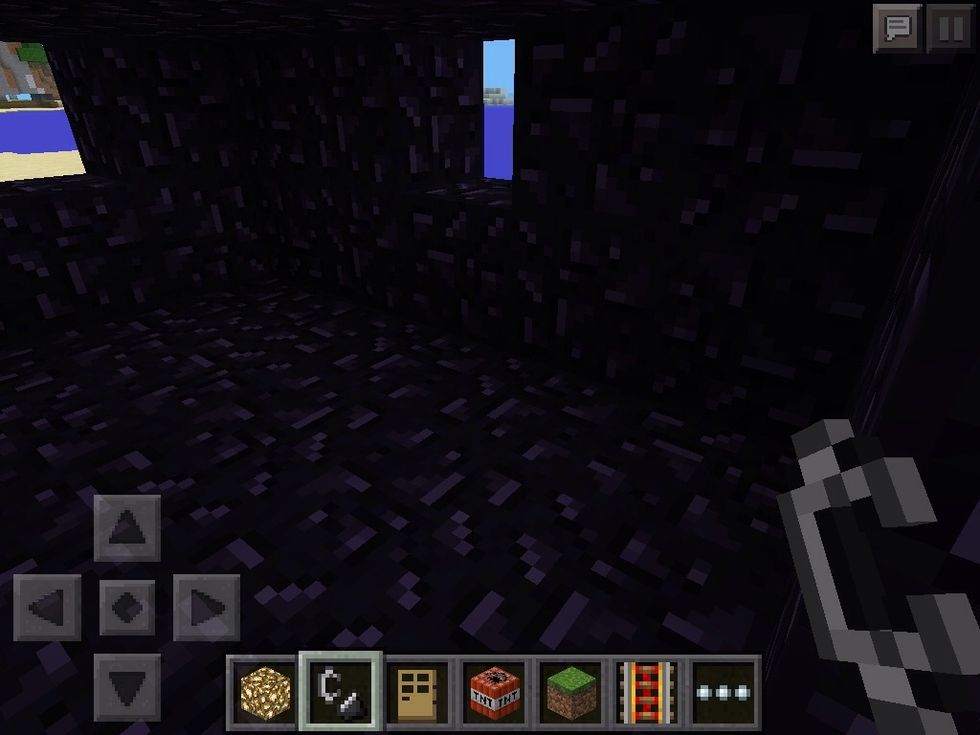 The explosion will knock out the windows and the lights just replace them the house will be un-touched