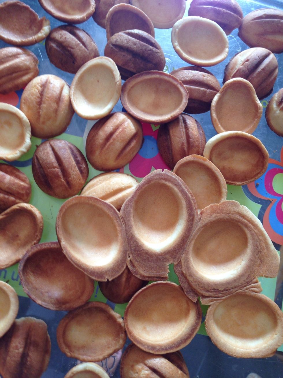 The extra dough is easily removed! Better get extra than out of shape :)