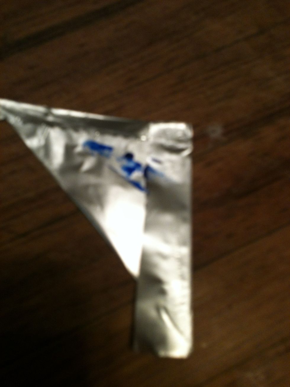 The extra paint on ur pallet knife, wipe it on the outside for color coding