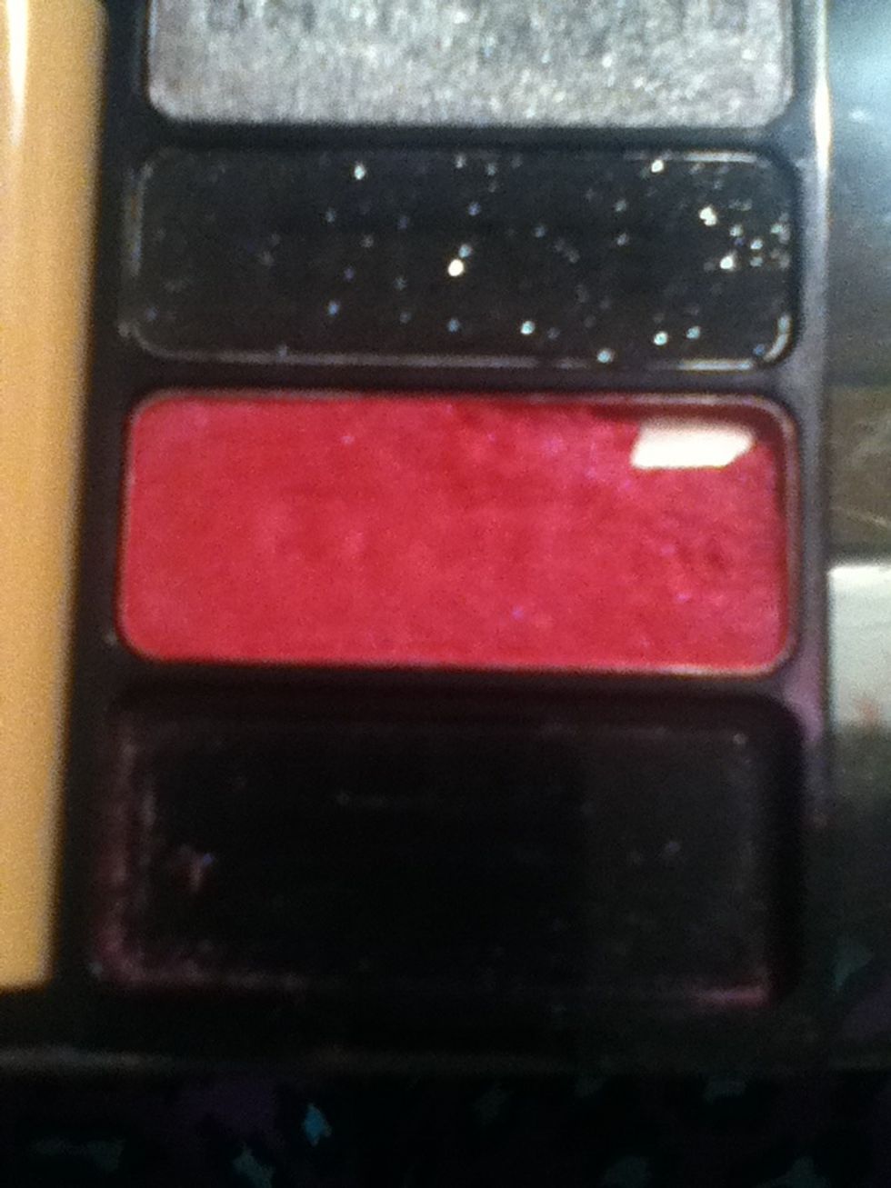 The eyeshadow I'm using is the pink eyelid shade from the wet n wild spoiled brat trio!
