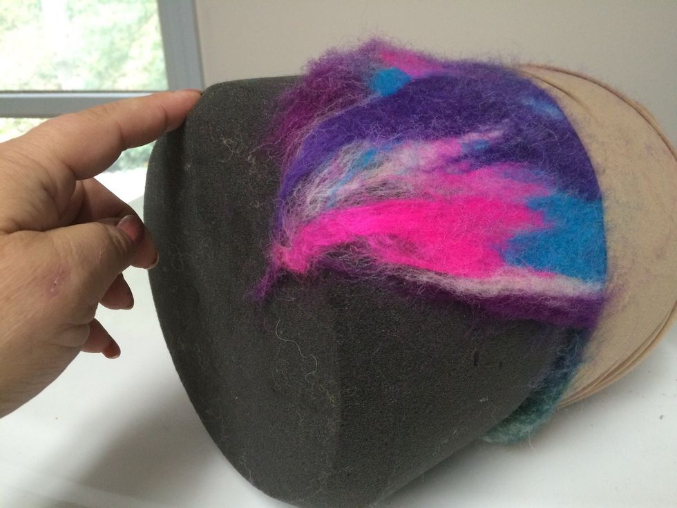 The fibers are messed and I can remove it from the form.