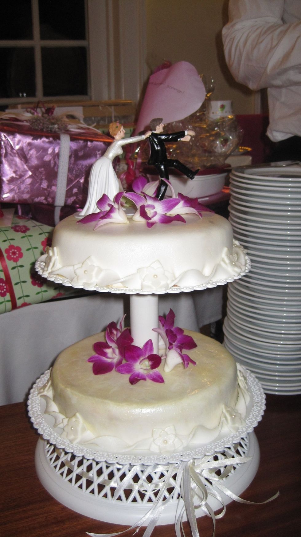 The final cake. Sorry for not getting a better picture.