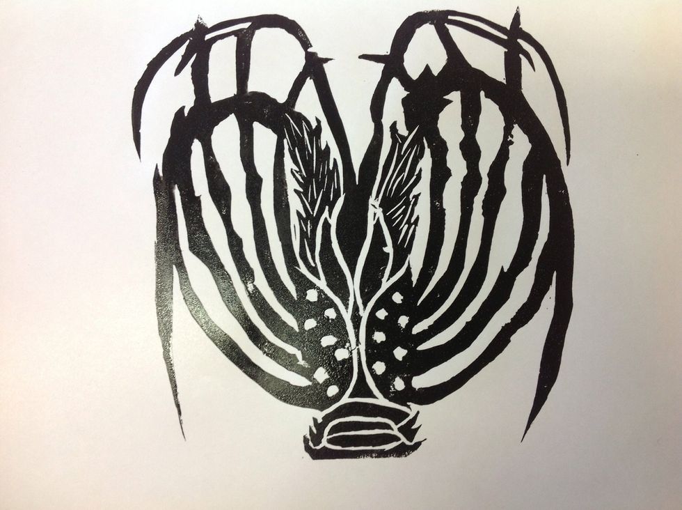 The final Lino print.