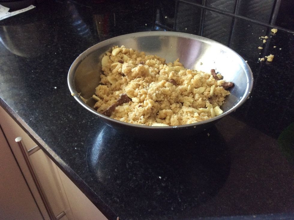 The final mixture should look like this