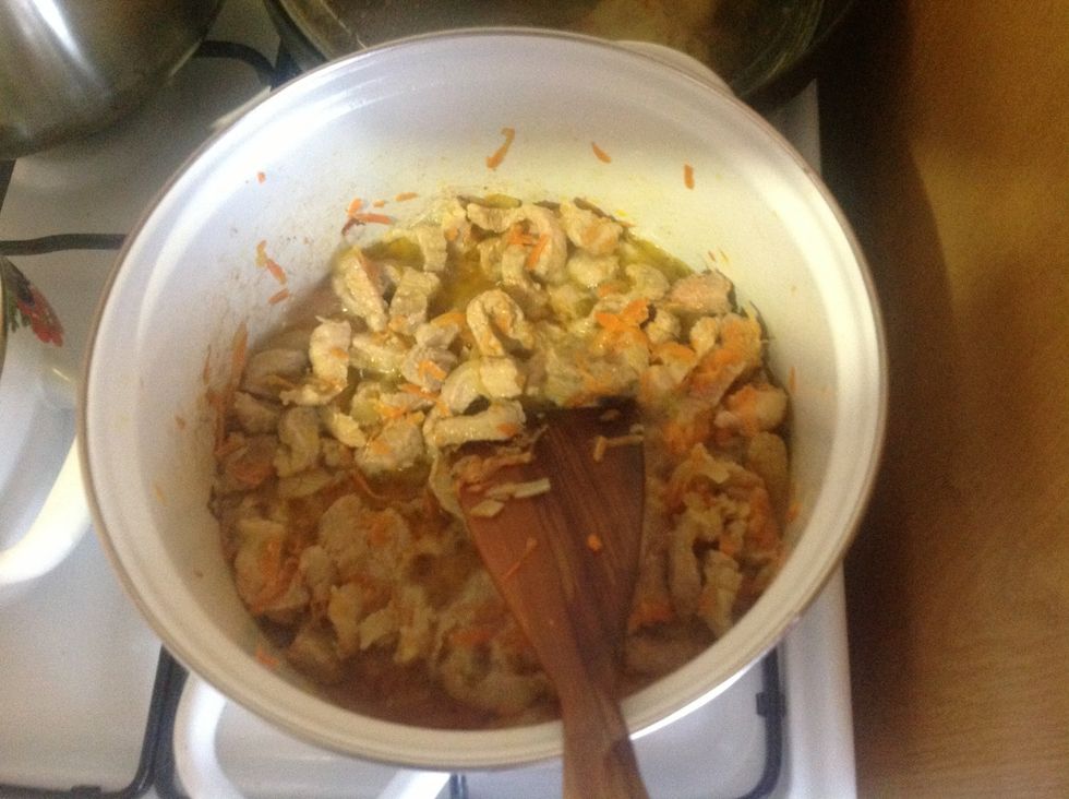 The final result of meat, just add some salt