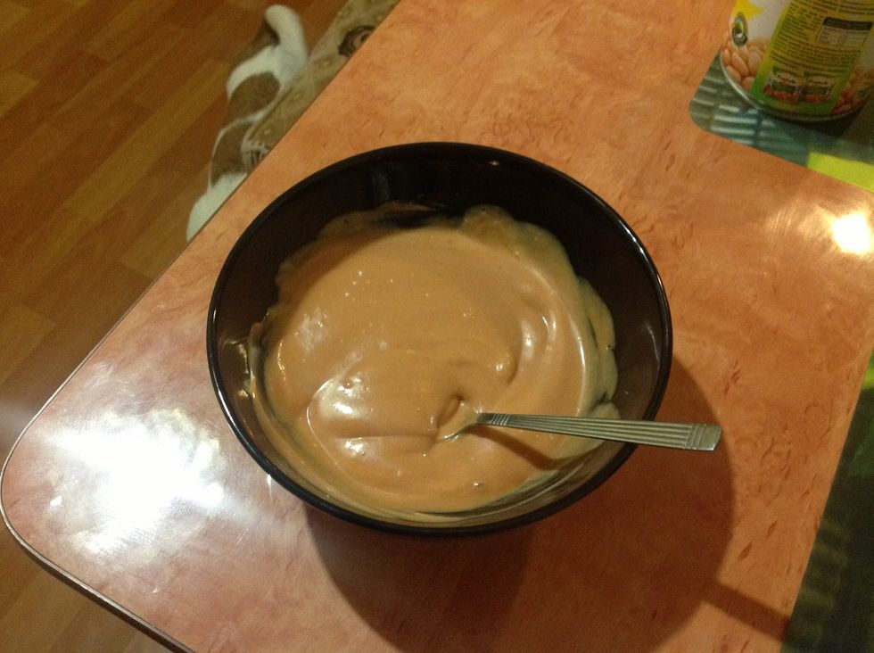 The final result of the mix