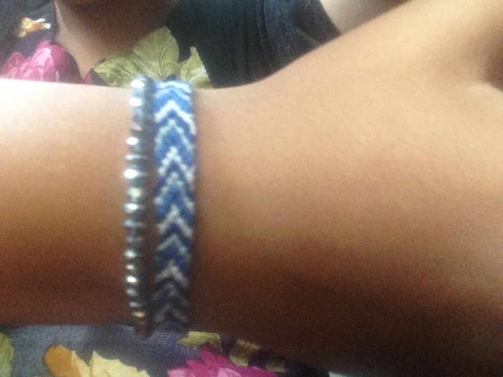 The finished bracelet.