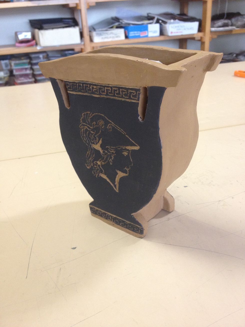 The finished piece, ready to be fired. Enjoy.