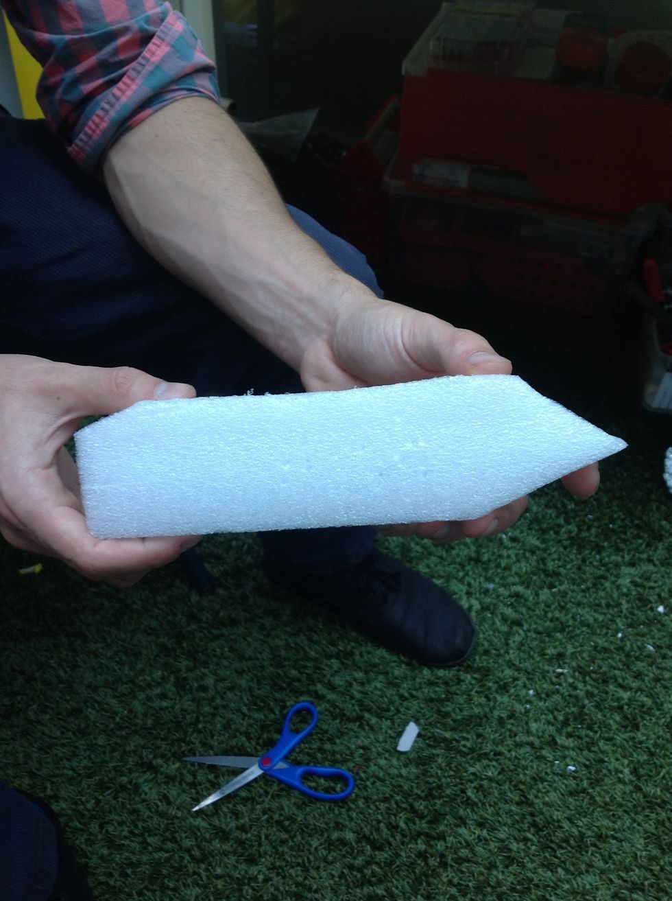 The finished polyurethane body.