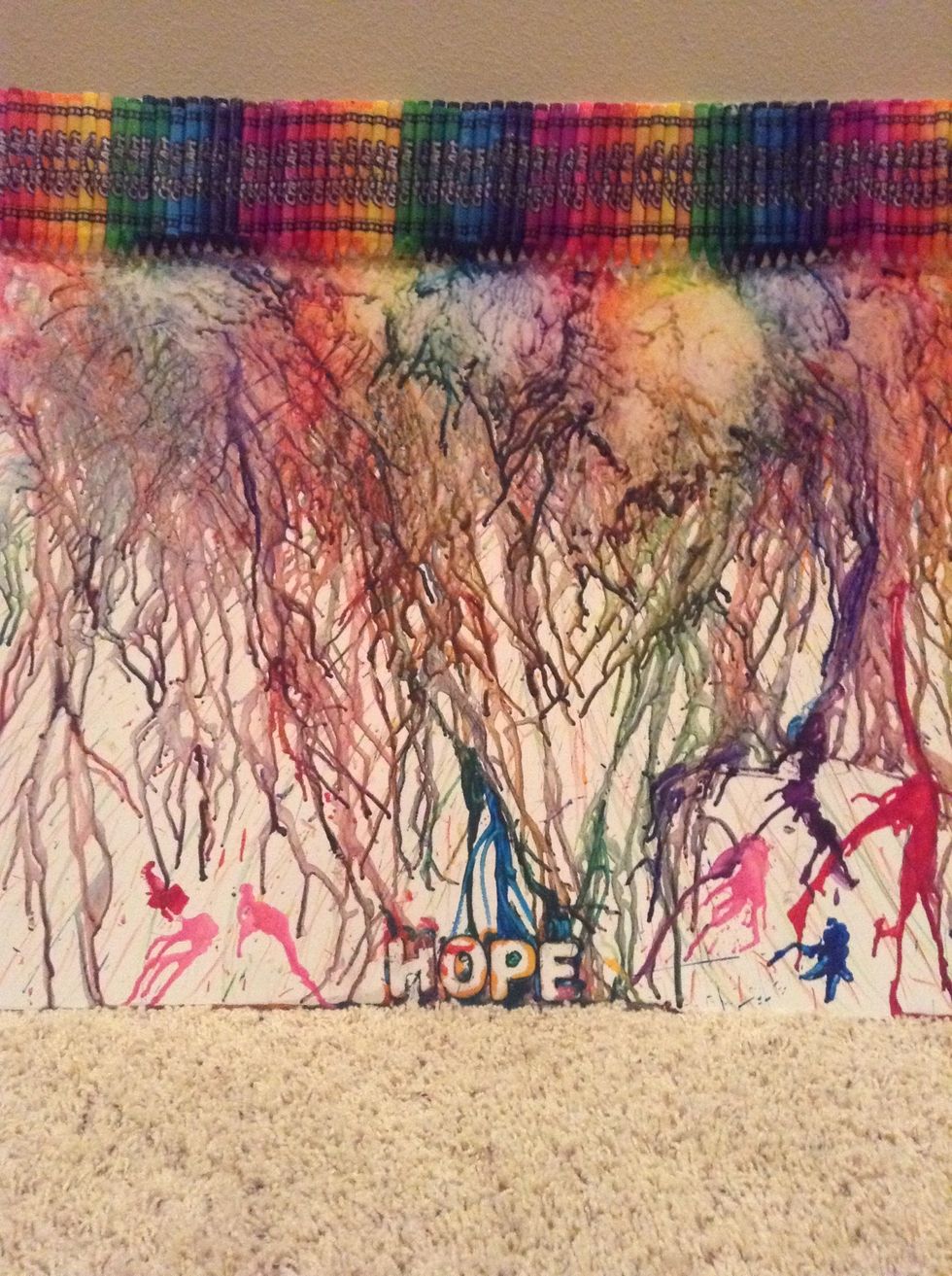 The finished product! Amazing. Beautiful. Creative.