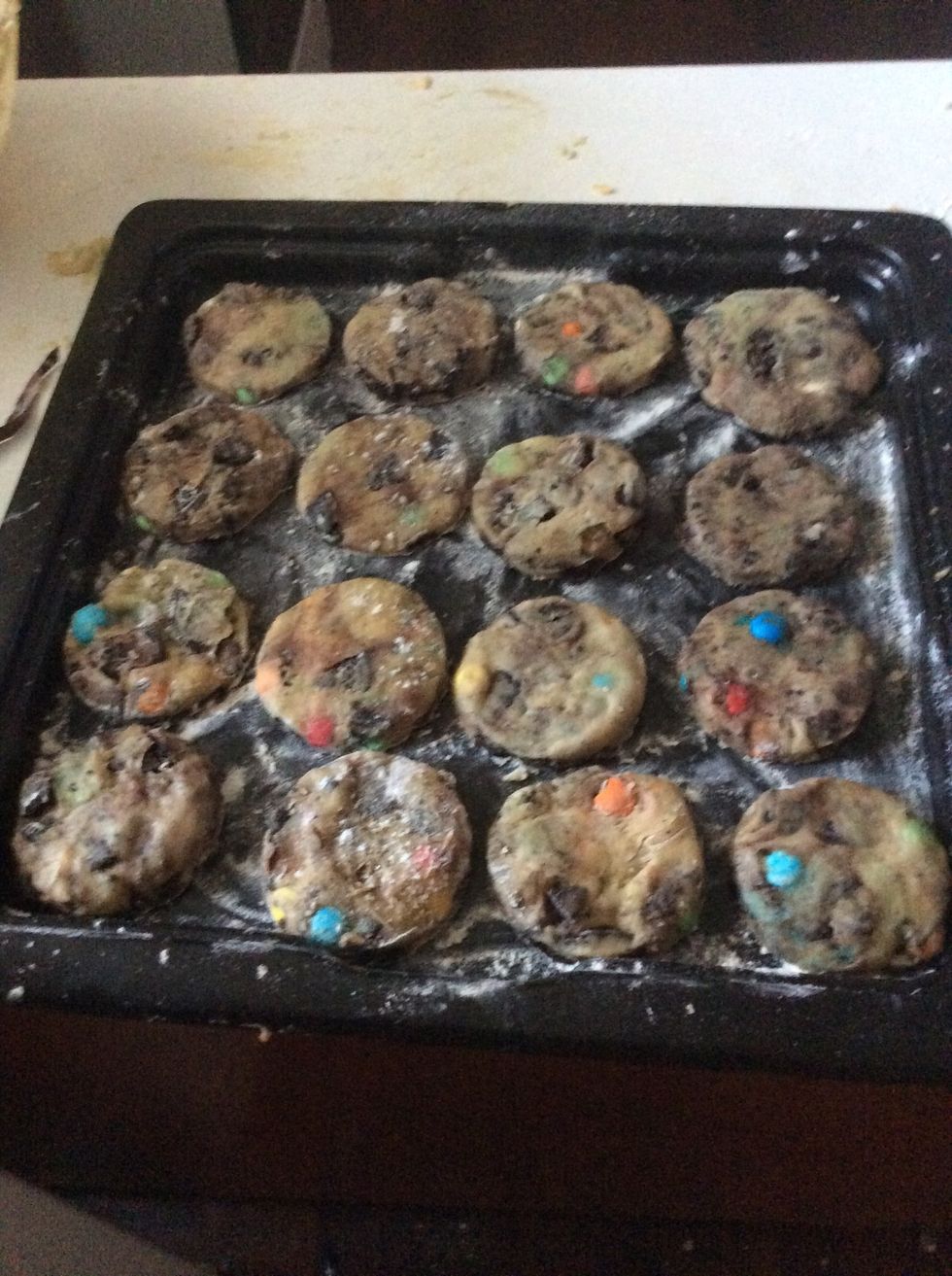 The finished product of the cookies