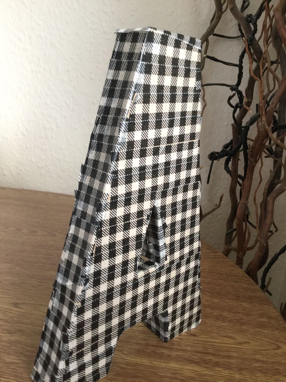 The finished product should look like this