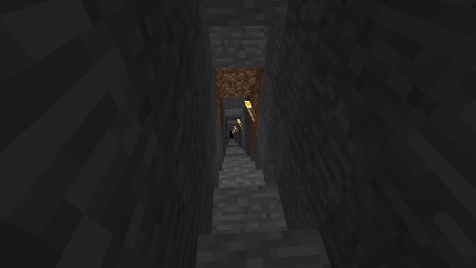 The first mining technique will be revealed when I get down to bedrock