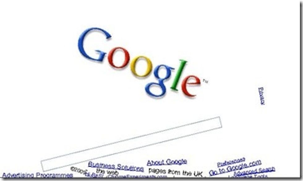 The first one is called google gravity. Google gravity is when you type in Google gravity on google, all of google's tabs and search findings and the logo itself will fall to the bottom of the screen.