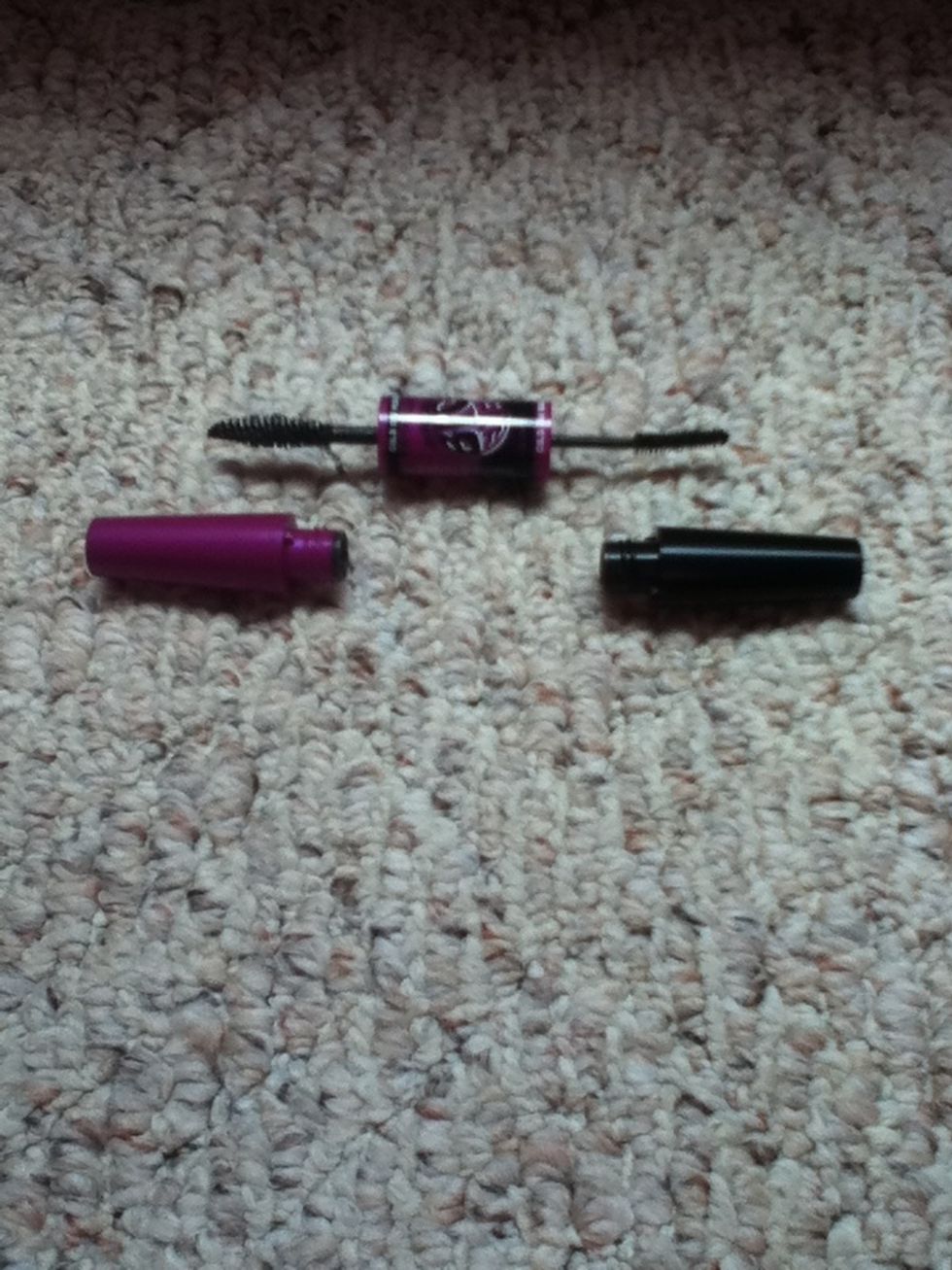 The first thing I bought is this Falsies Big Eye mascara. This has a brush on one end for your bottom lashes and a brush on the other end for your upper lashes. This works so great! \ud83d\ude04\ud83d\ude09