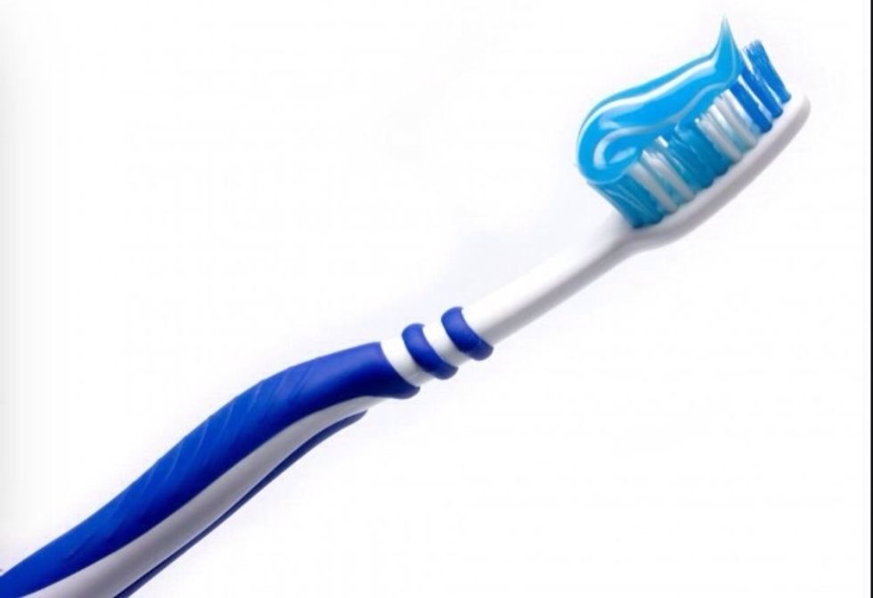 The first thing I do in the morning is I brush my teeth!!
