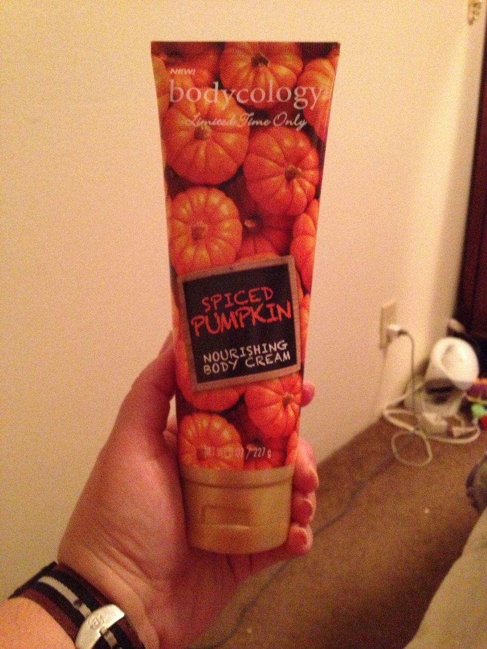 The first thing I have in my nightstand are my lotions. I can relieve itching and smell great.