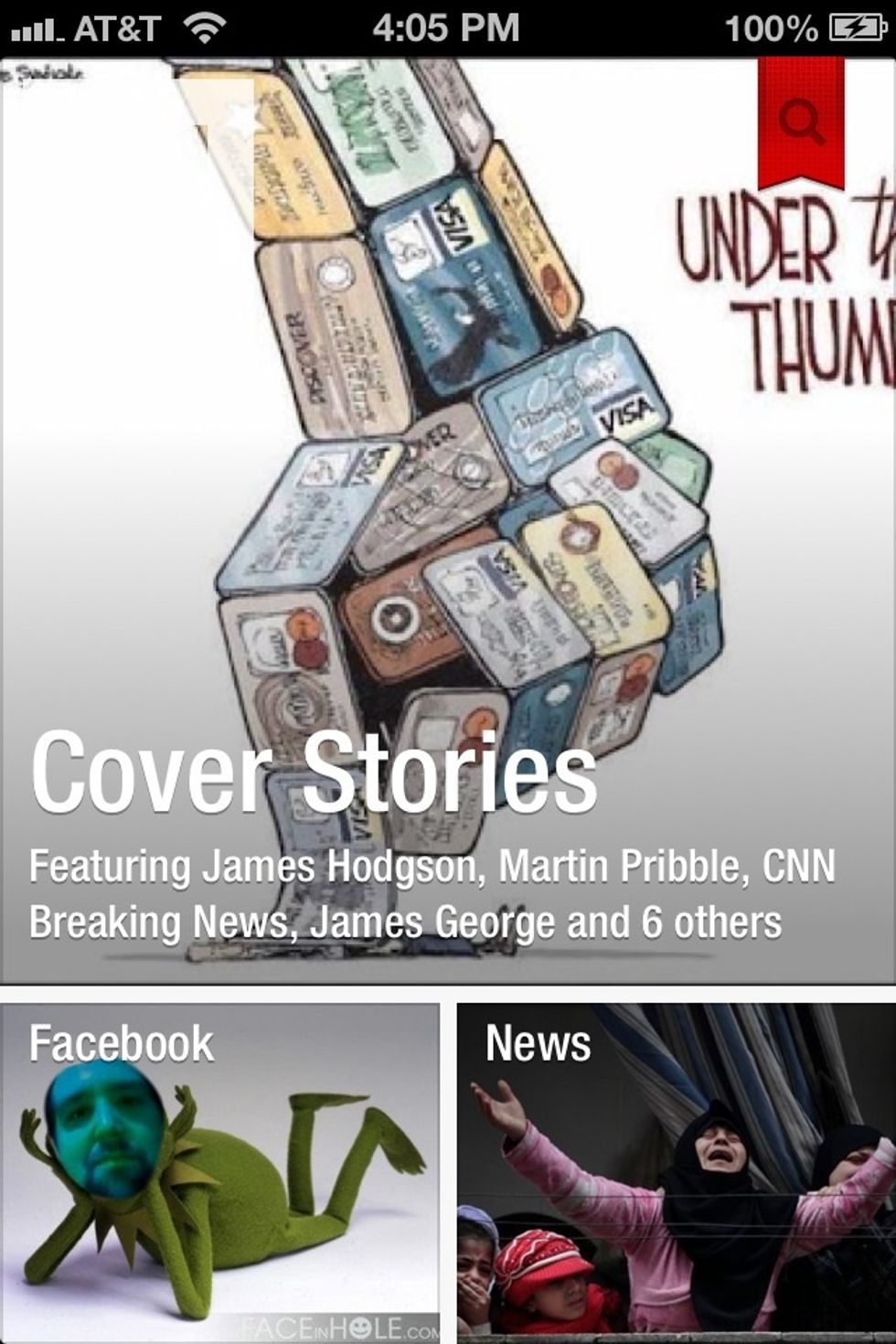 The first thing I like about it is the layout. It's very clean and easy to navigate. Add any site or social network you want to it. "Cover stories" is a combination of all the sites you've linked to.