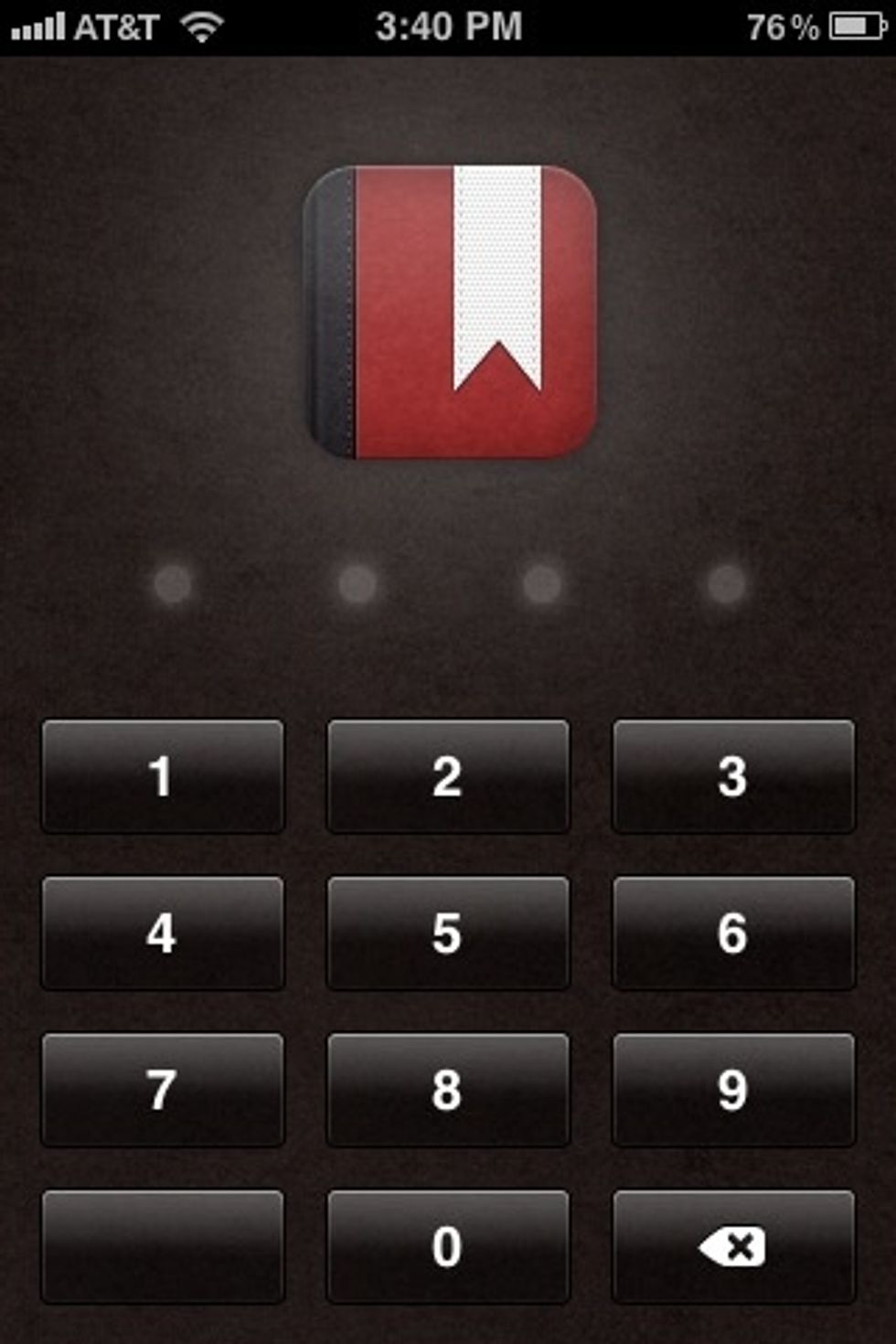 The first thing I'll comment on is the apps design and functionality. It's very clean and elegant. Exactly what you'd want in a diary/Journal app. And of course it's passcode protected.