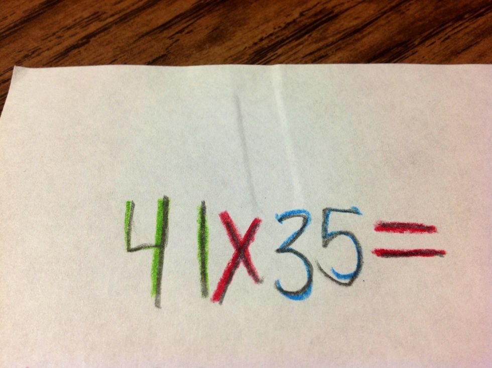 The first thing you do is pick which number you want to do