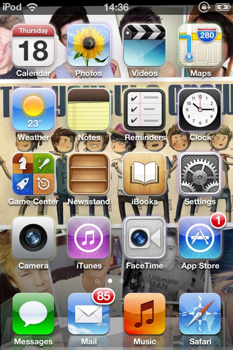 The first thing you need to do is to go onto your home screen and click on settings.