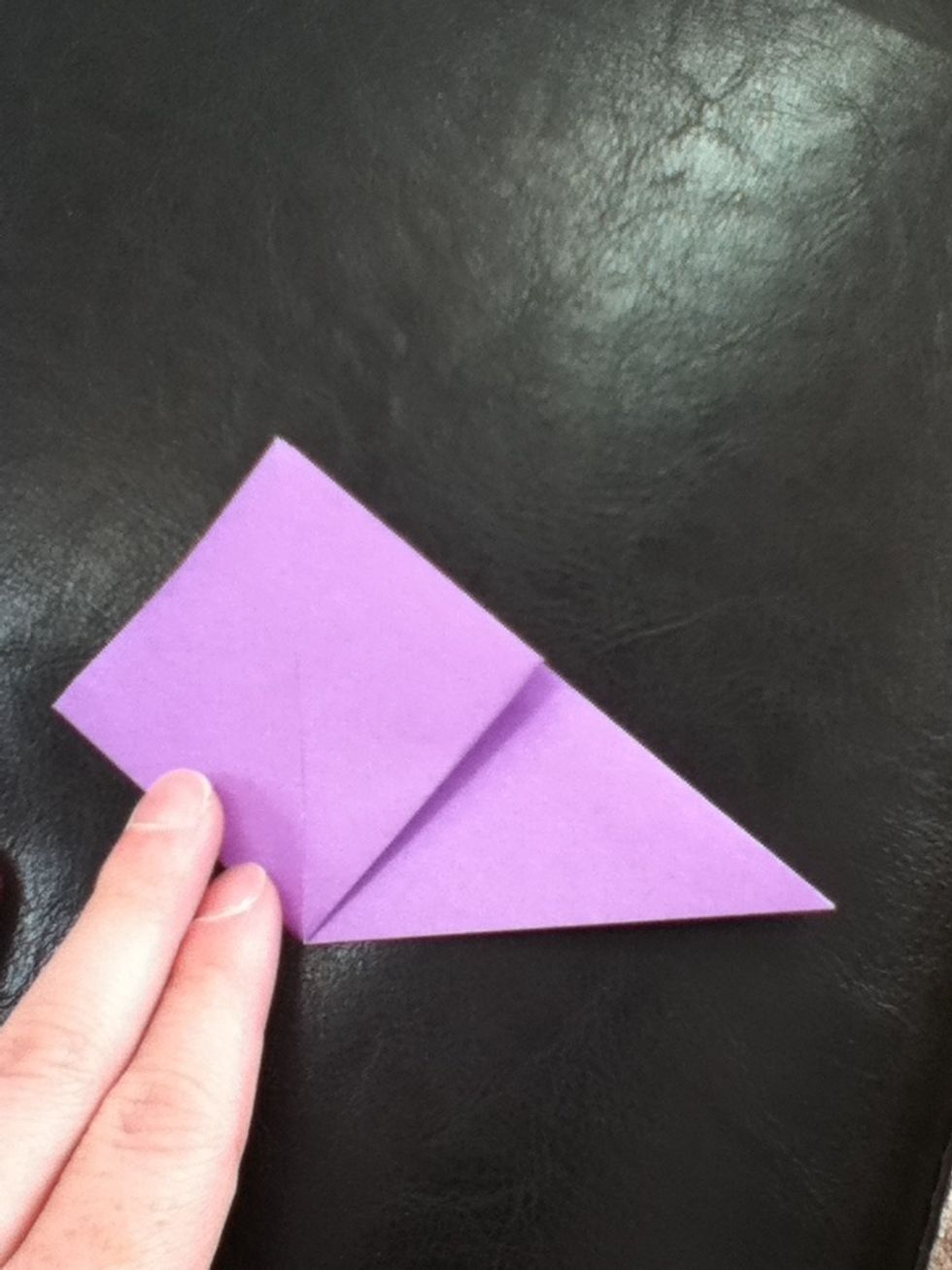 The flatten the fold and finish the creases.