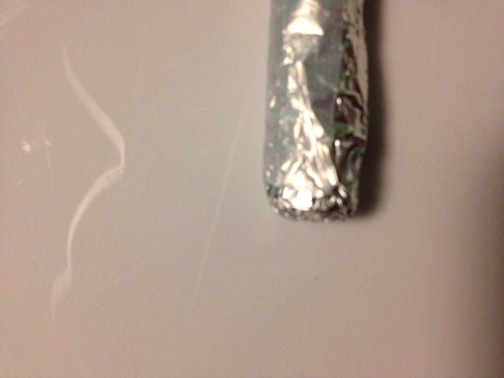 The flattened end