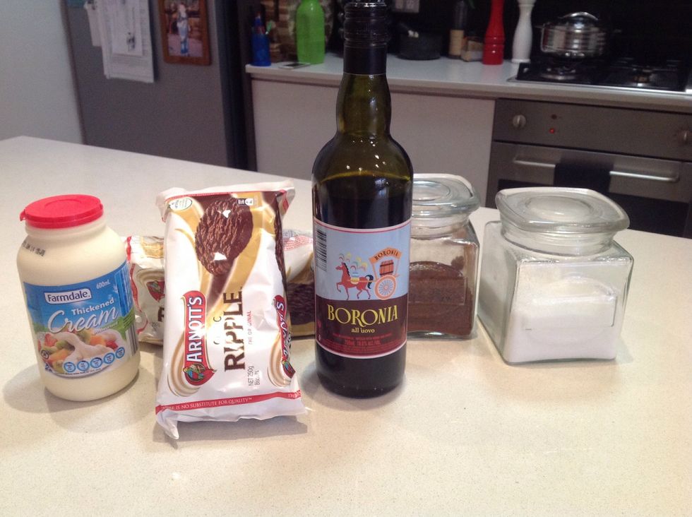 The following ingredients in this picture is what you need to make this recipe