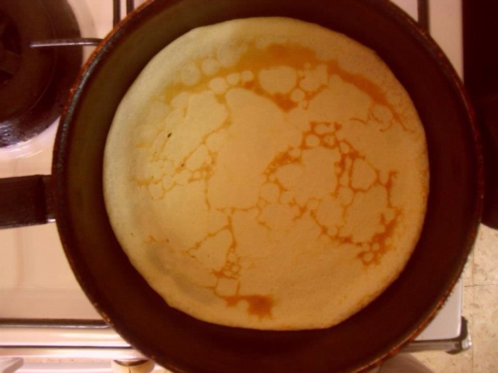 The form of the crepe after maturity