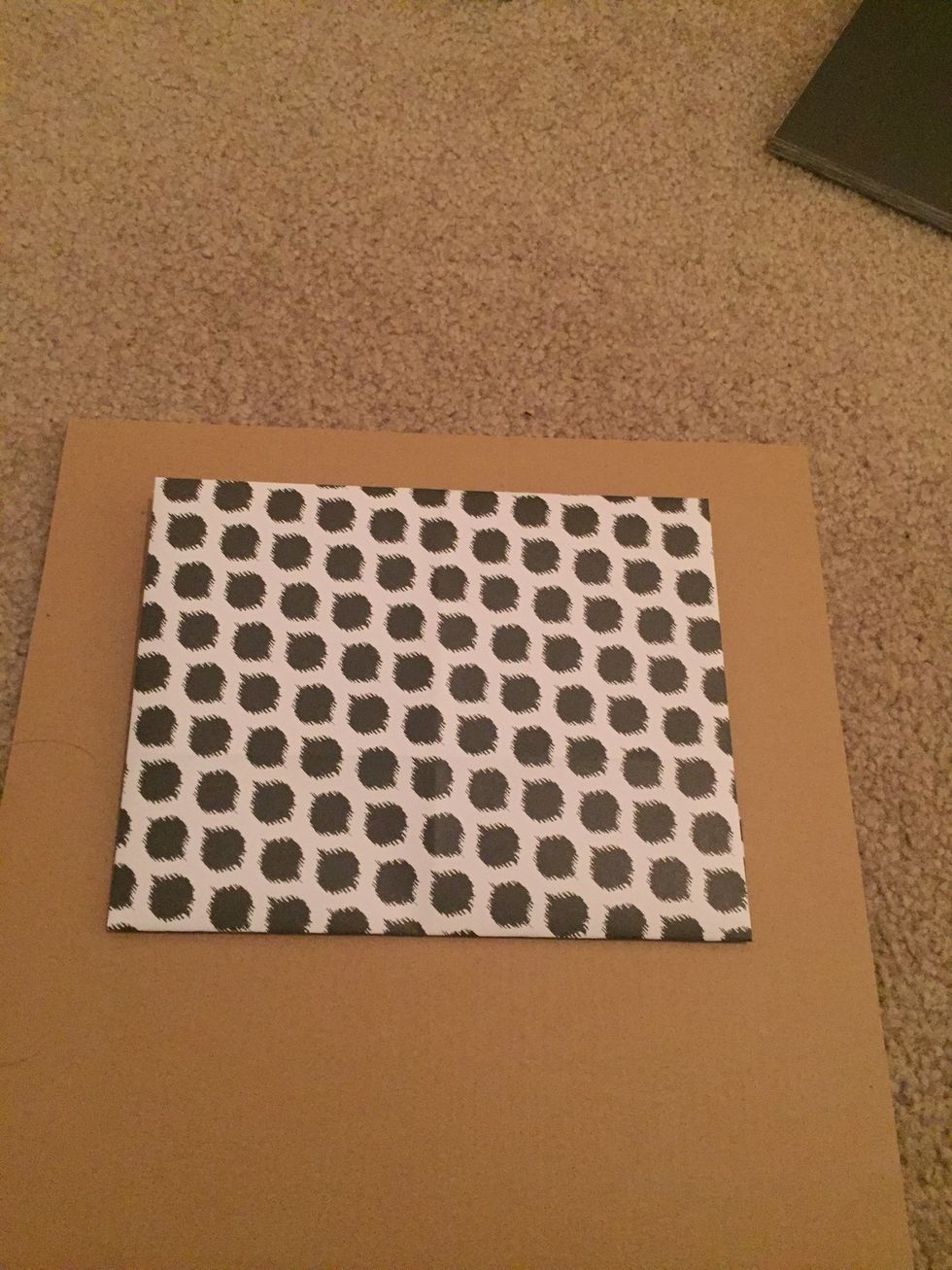 The front side of the envelope.