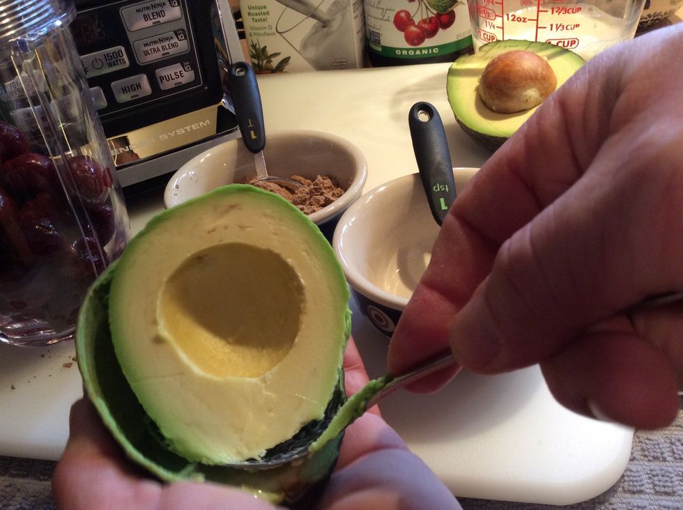 The fruit easily separates from the shell.