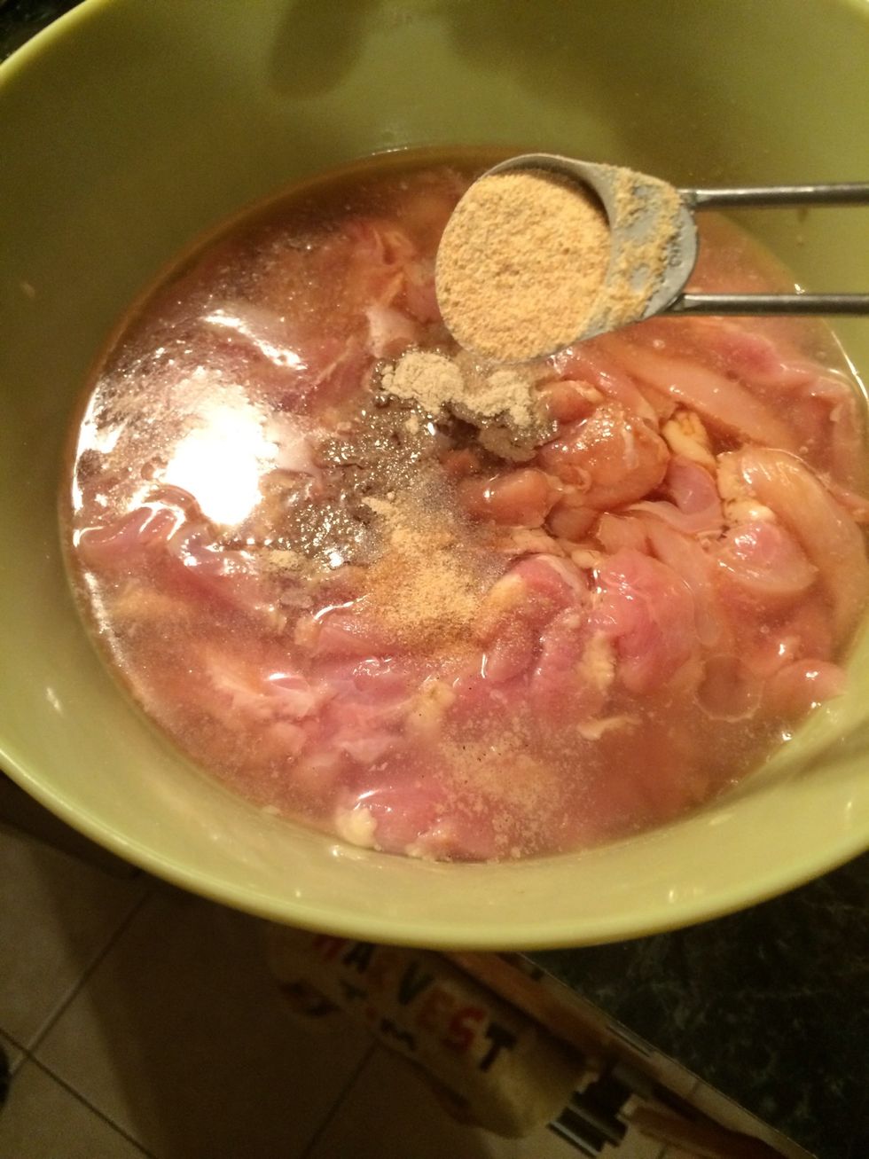The garlic powder