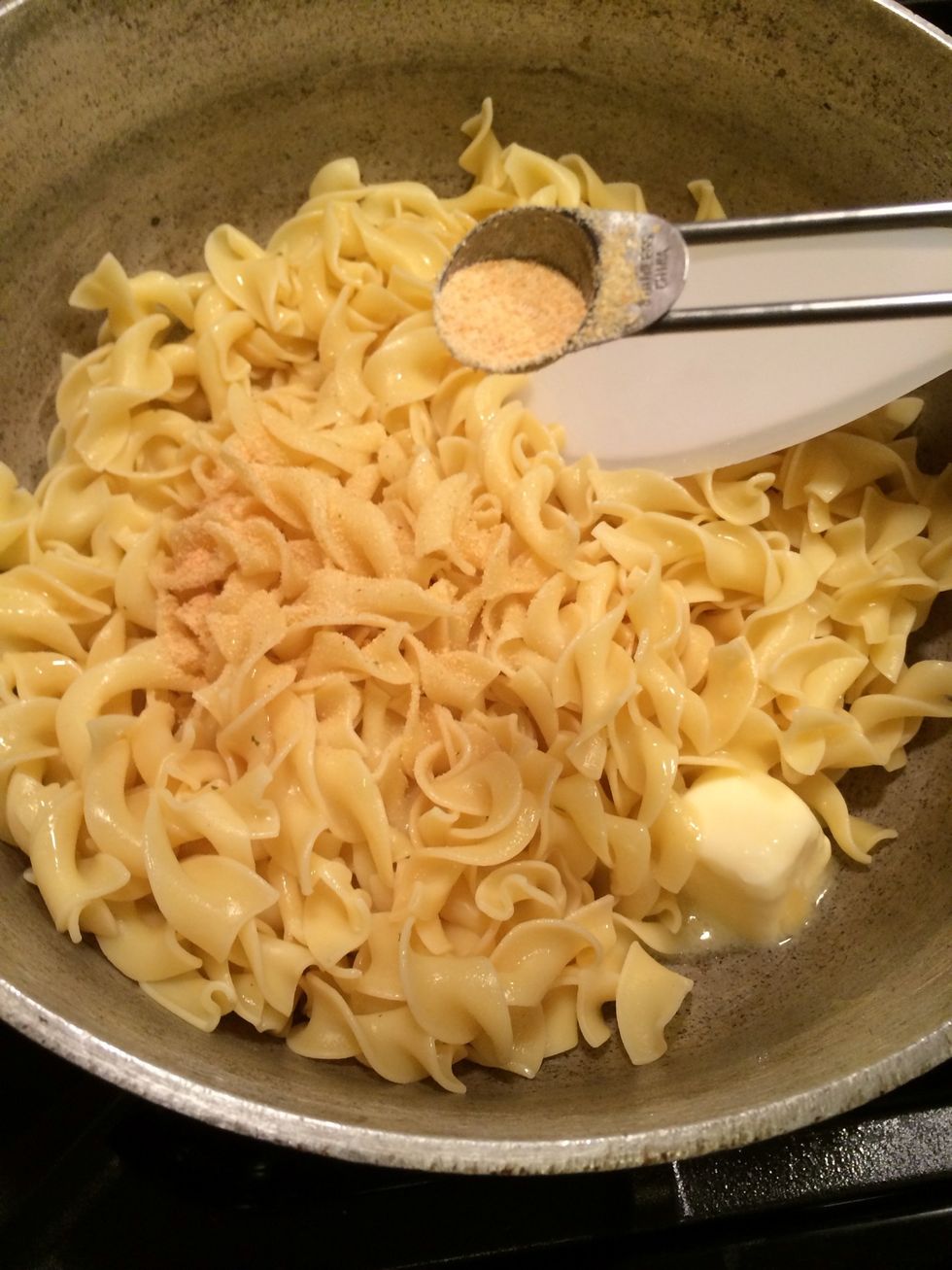 The garlic powder