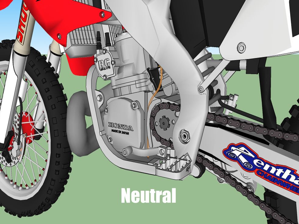 the gear shifter