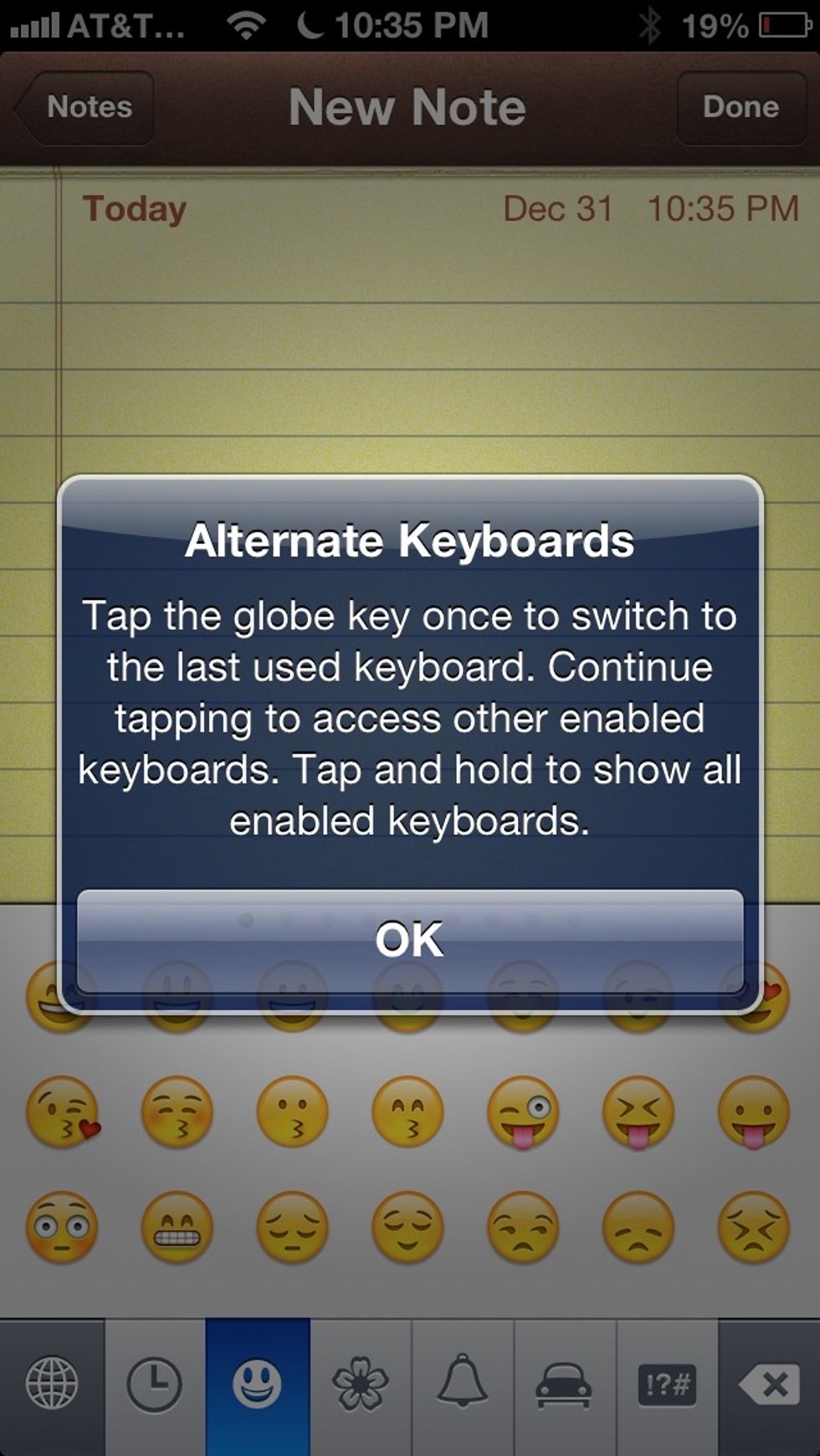 The globe button is a multifunction button, but if you have just the two keyboards enabled you should be able to switch around fairly easy.