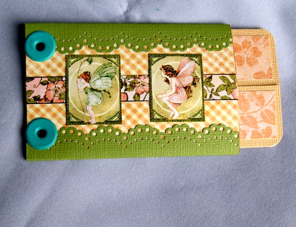 The graphic 45 stamp images make great embellishments on flat pages