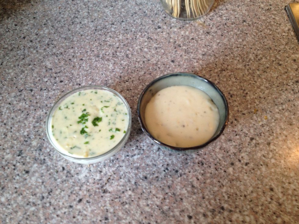 The gravies will form a skin if you don't serve it immediately, gently smear the surface with butter to prevent this. They don't look sexy but they taste grate.