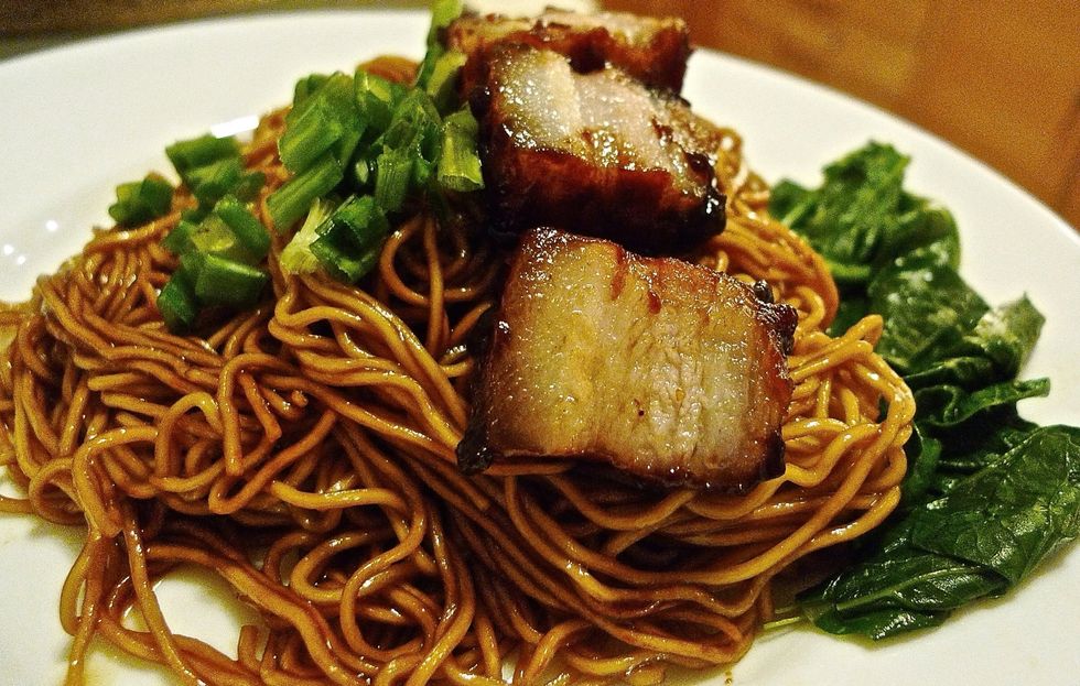The grilled barbecue pork also compliments well with a plate of the infamous dry wanton noodles. SO ENJOY!