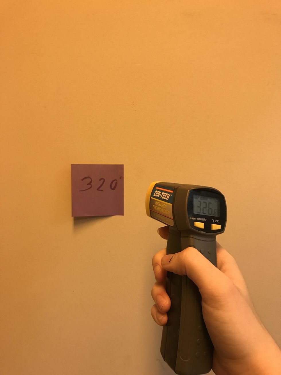 The heat gun should read 320 degrees when coming out of the dryer pointed at the ink.