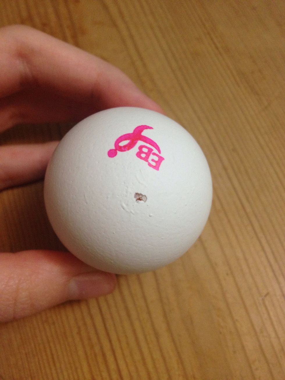 The hole should look something like this.