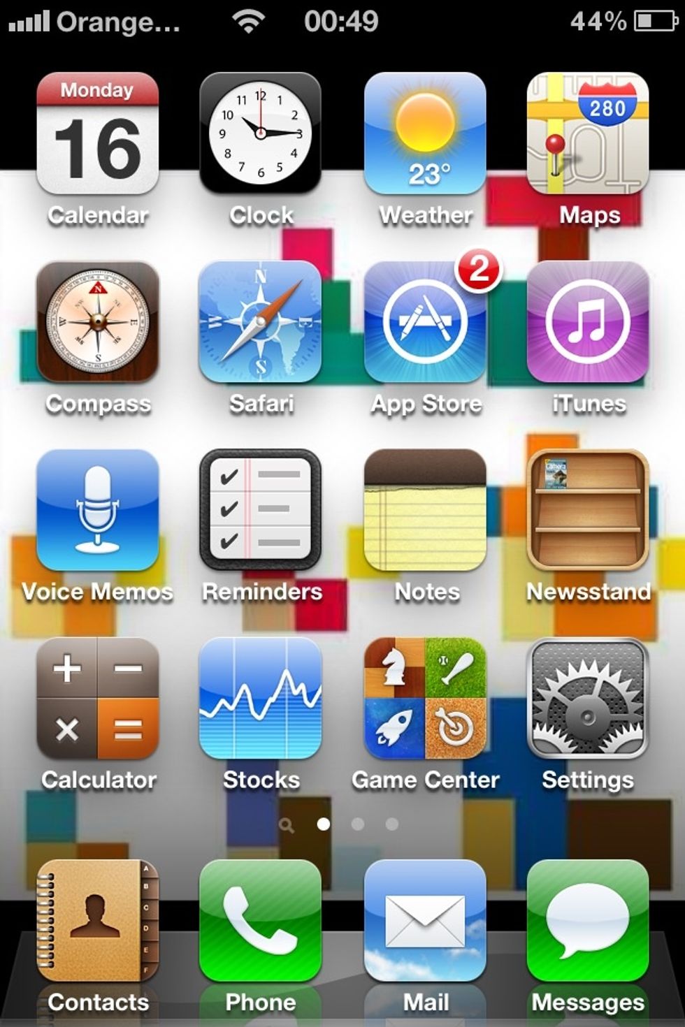 The home screen. Im going to show the final thing to keep your iPhone running with great battery time. You need to double click your home button. Thats the one at the bottom of your phone.