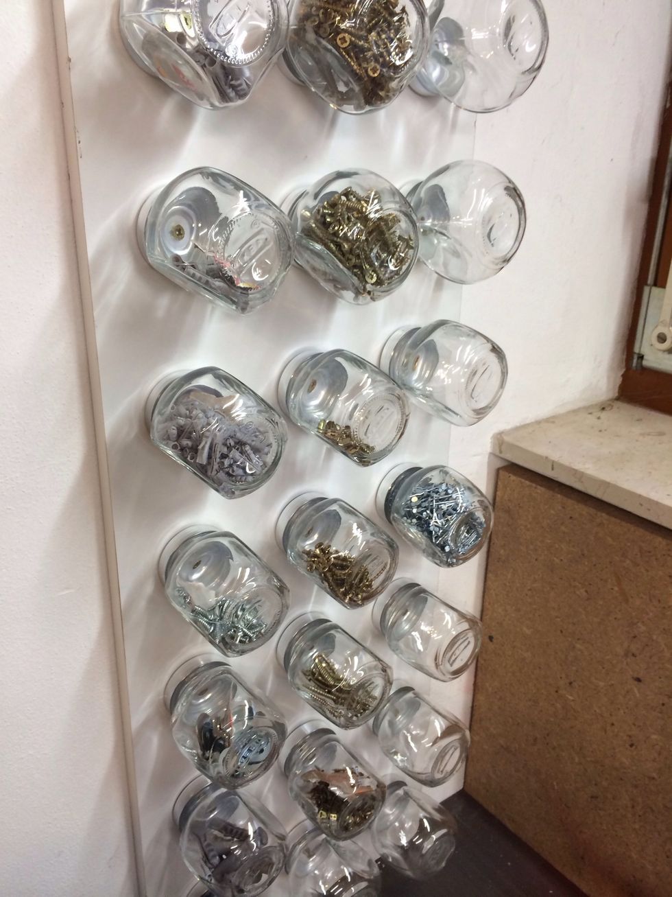 How to build a storage for nuts and bolts from fruit jars B+C Guides