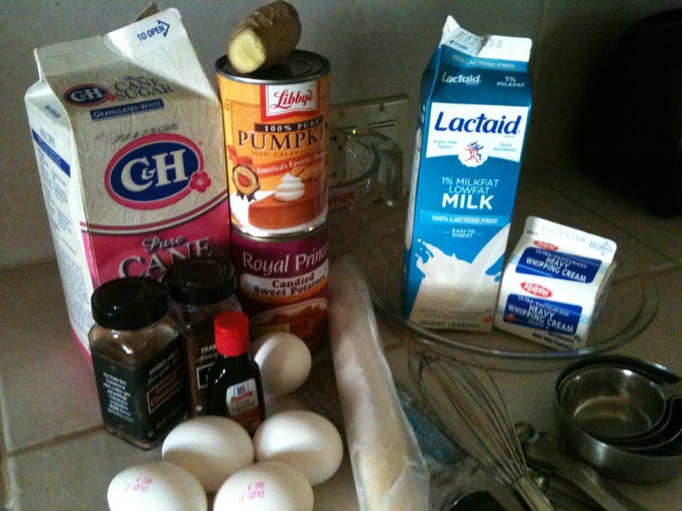 The ingredients for this recipe